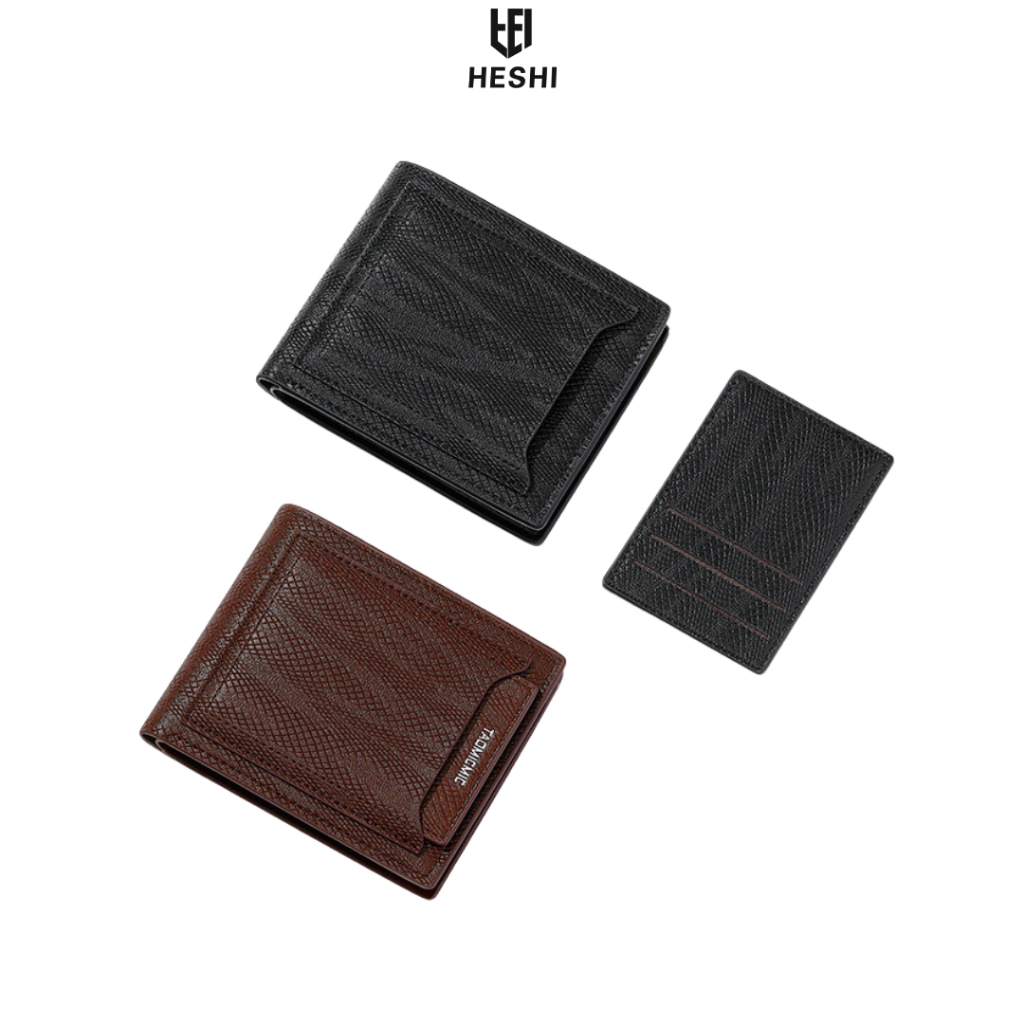 HESHI dompet pria motif kulit  - VYPER WT10