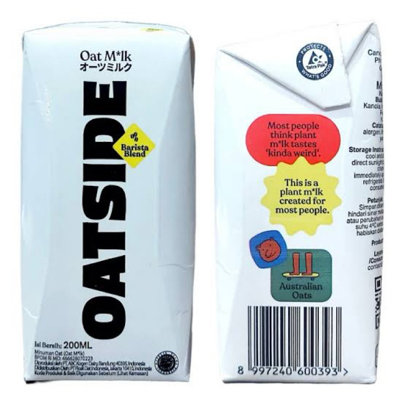 

Susu Oatside / Oatmilk 200 ML