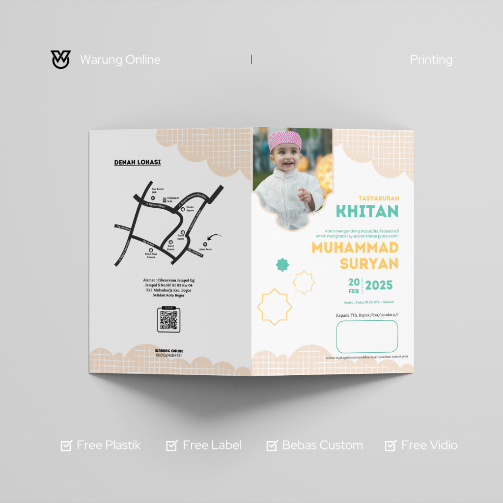Undangan Khitan Tema Islamic 6