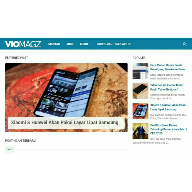 Template Blogspot viomagz