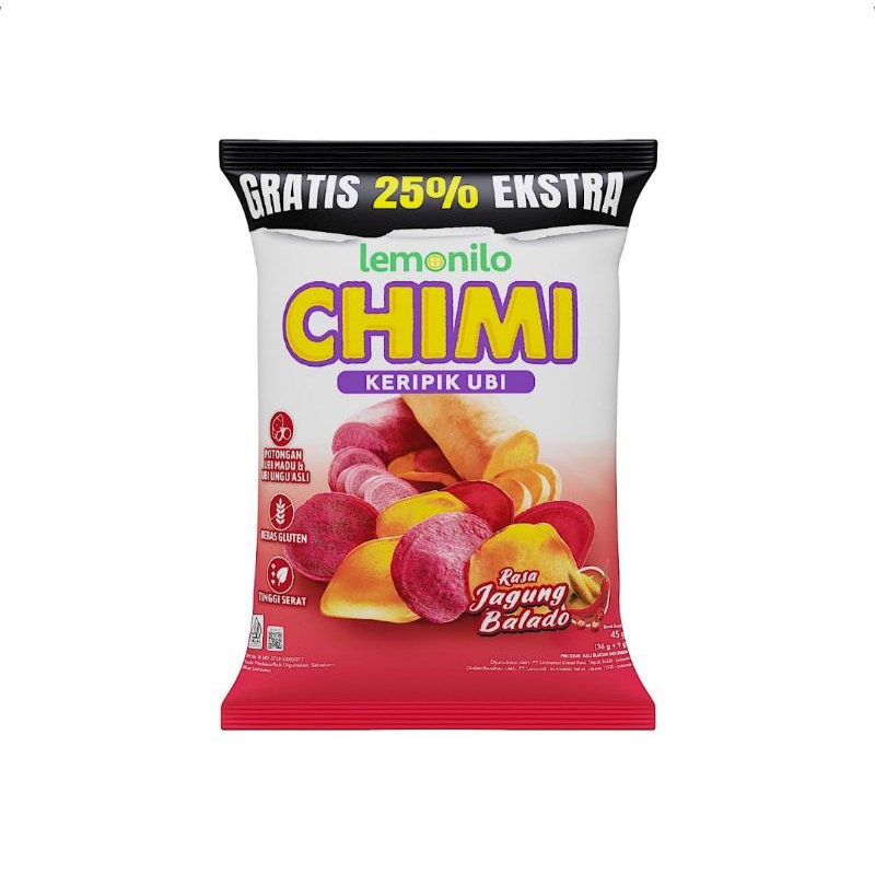 

Lemonilo Chimi kripik Ubi Jagung Balado 45gr