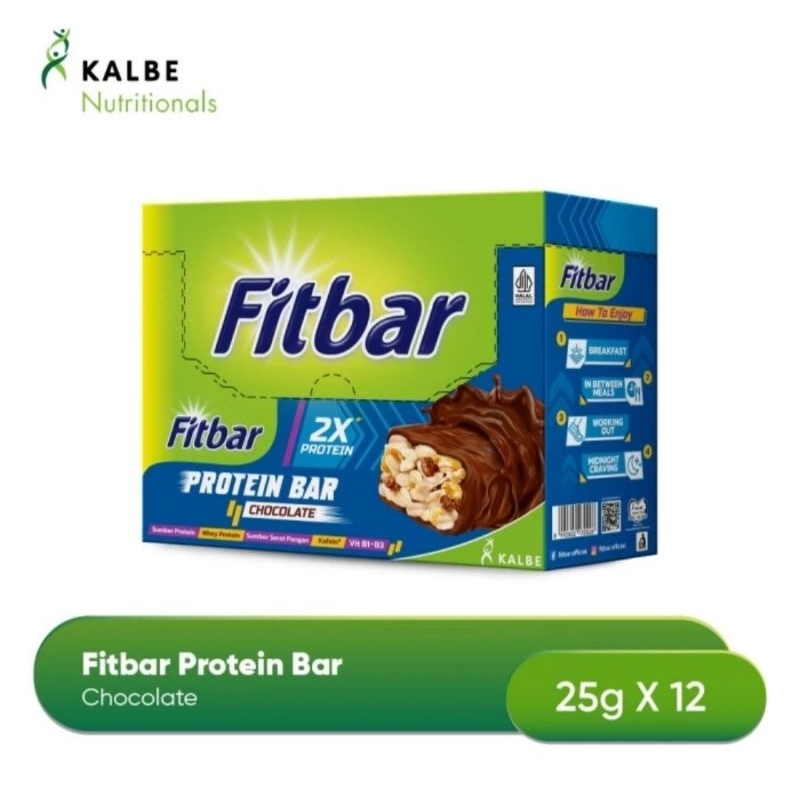 

Fitbar Protein Chocolate 12x25Gr