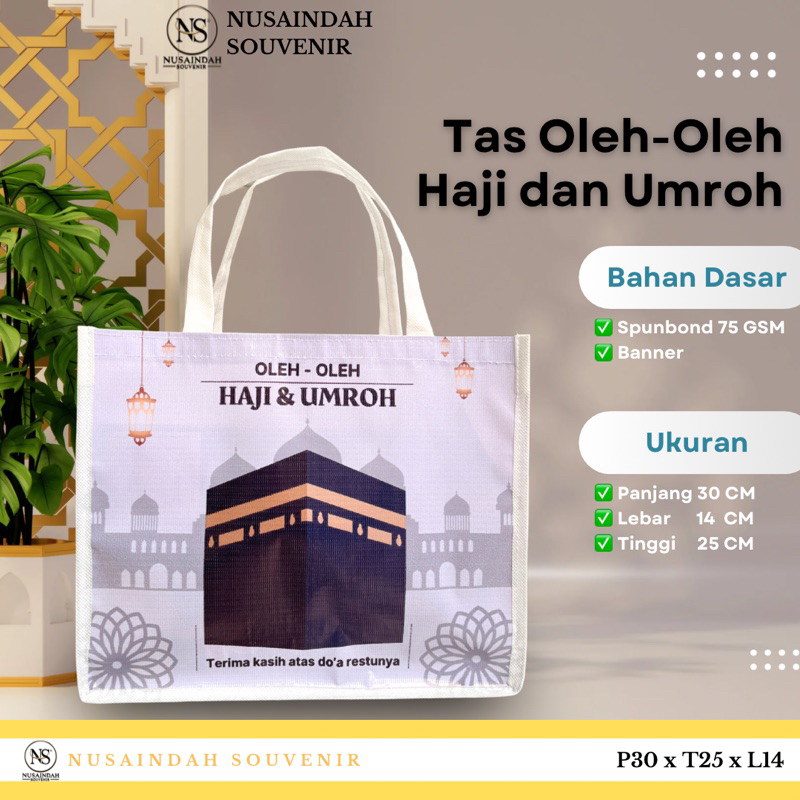 

Tas Bingkisan Oleh-Oleh Haji dan Umroh-Kain 75GSM