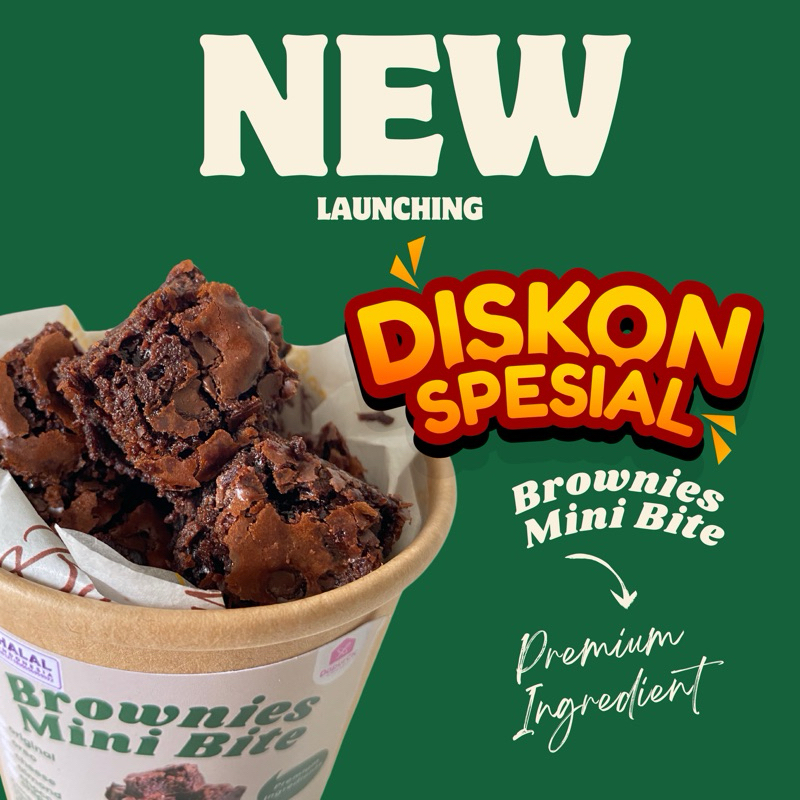 

Brownies Mini Bites Coklat Fudgy 12 oz by DapurCK