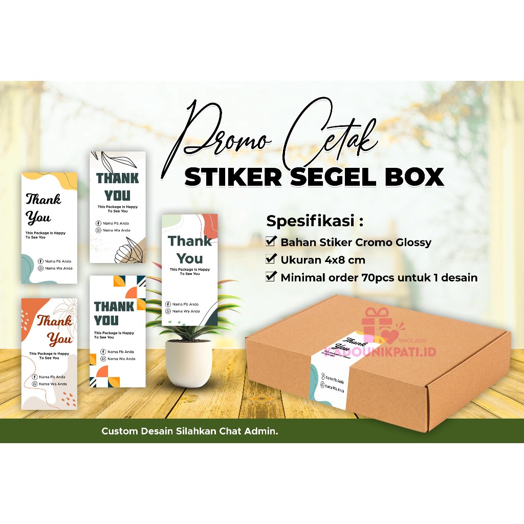 

STIKER SEGEL BOX PACKAGING