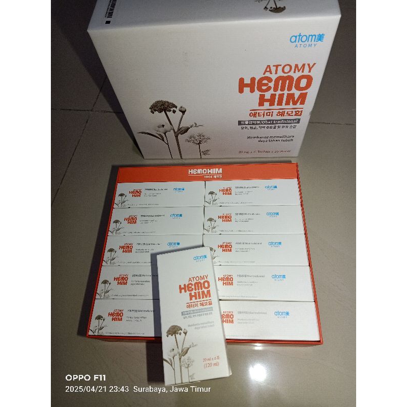 

Hemohim Atomy 20 ML x 6 sachet, Herbal sangat ampuh ajaib from Korea Selatan expired feb 2025