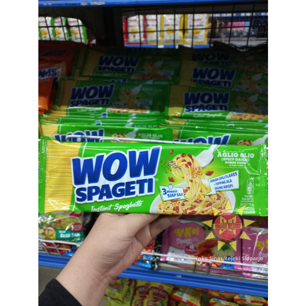 

Wow Spageti Aglio Olio Spicy Garlic 75 gram