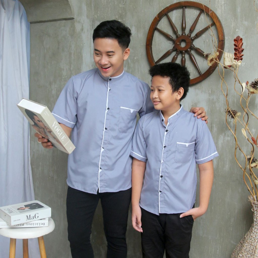 Baju Koko Pria Dewasa Kemeja Lebaran Remaja Cowok Kondangan Muslimin Fashion Lelaki Muslim Idul Fitr