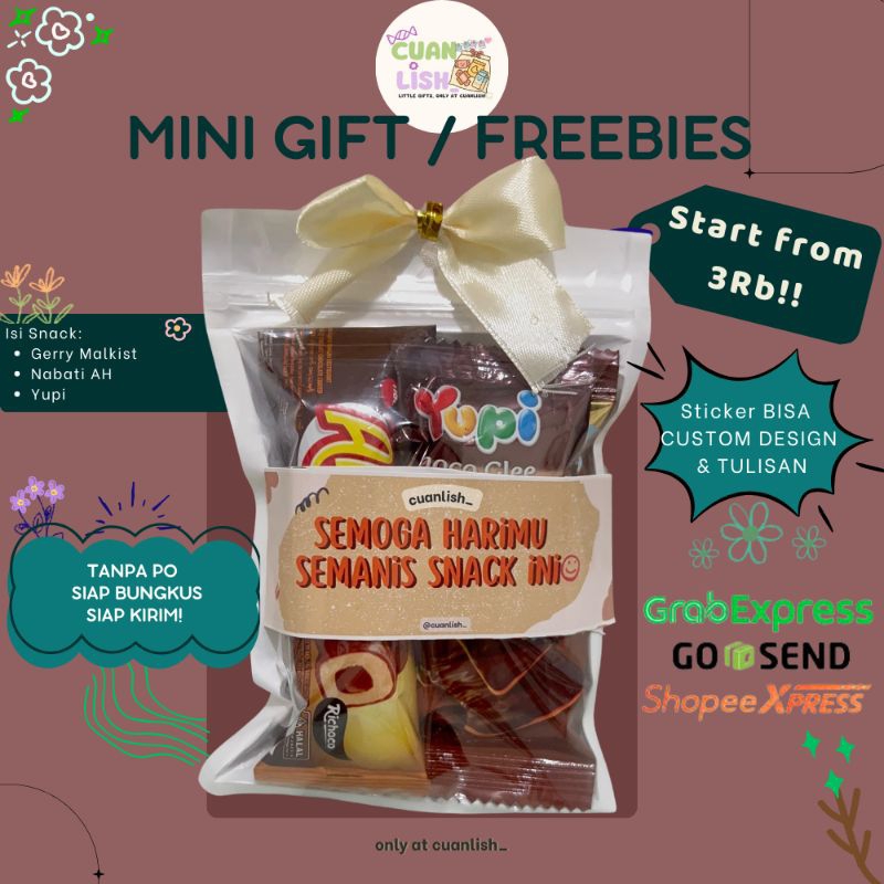 

WARNA COKLAT | MINI GIFT SNACK | FREEBIES MURAH | SOUVENIR SNACK MINI | SNACK MINI ACARA | SNACK ULANGTAHUN