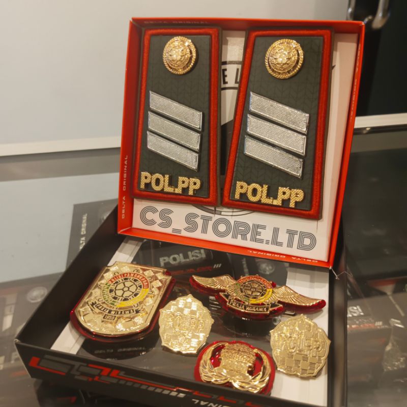 Paket Atribut Pol Pp Pangkat 2A 2B 2C 2D / 3A 3B 3C 3D / 4A 4B Satpol Pp Lengkap Premium