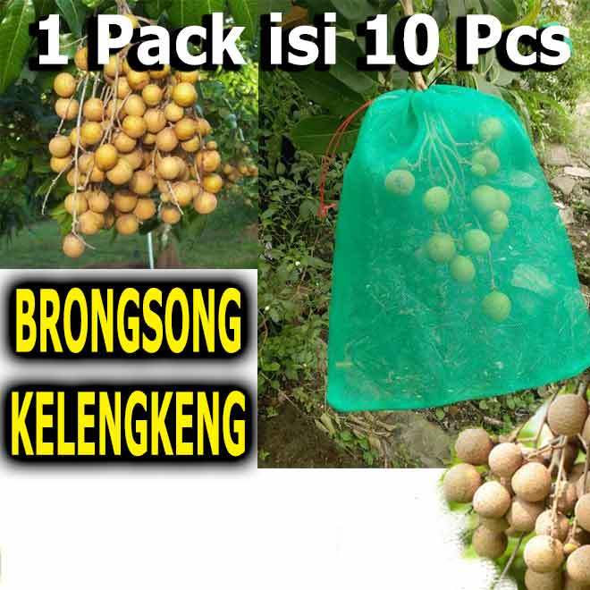 Brongsong Fruit Cover Pembungkus Buah Kelengkeng Kecil 1Pack