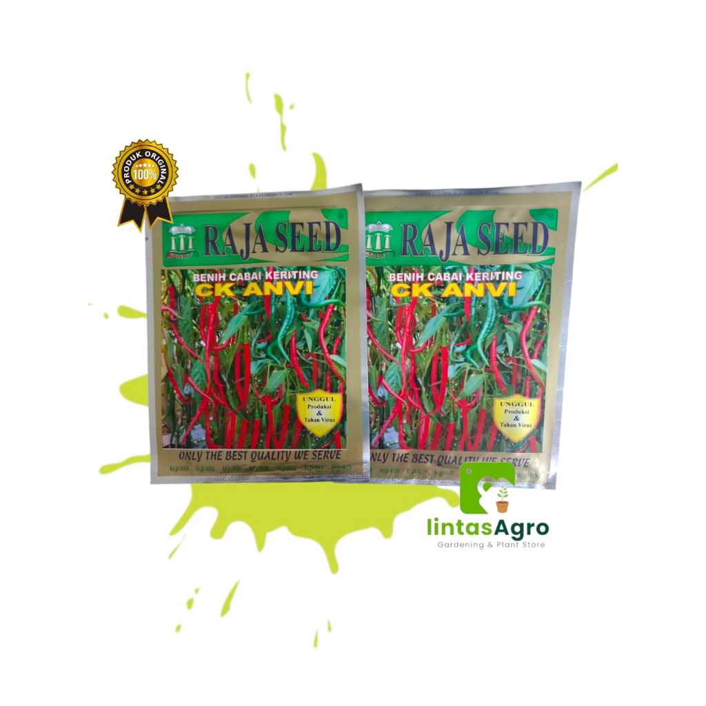 BENIH CABE KERITING CK ANVI10 Gram Raja seed benih cabai - KEMASAN ORIGINAL BERBUAH SANGAT LEBAT DAN