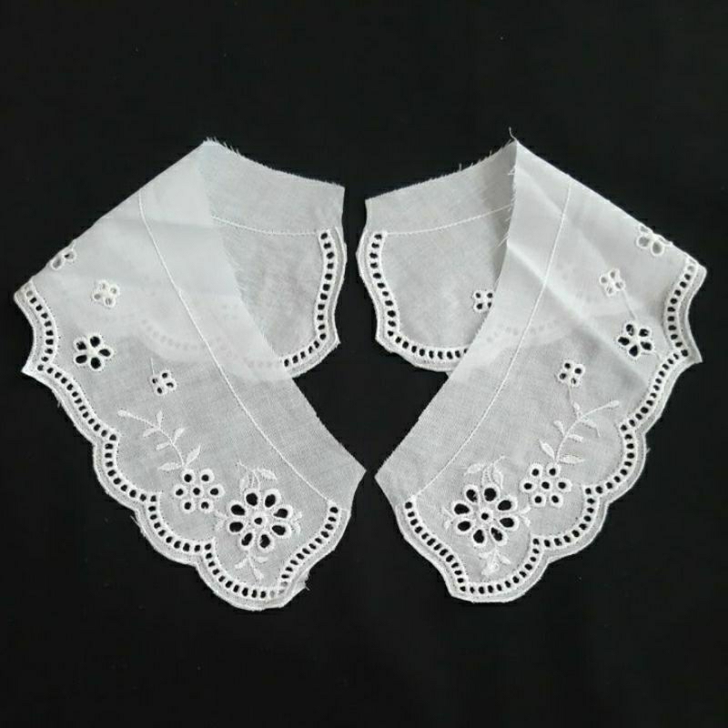 kerah katun bordir kode 011