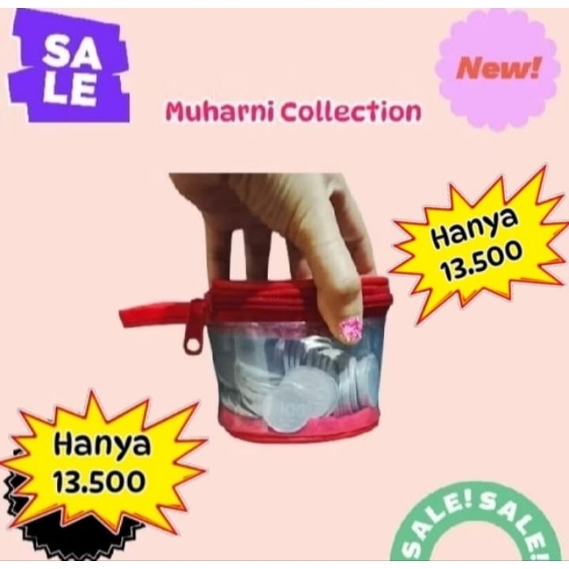 dompet koin mini tabung mika