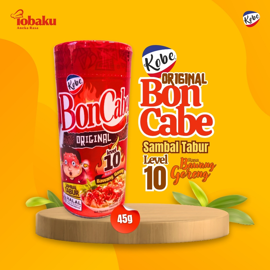 

BONCABE Original Spicy Chili Flakes Level 10 - Sambal Tabur Rasa Bawang Goreng 45g