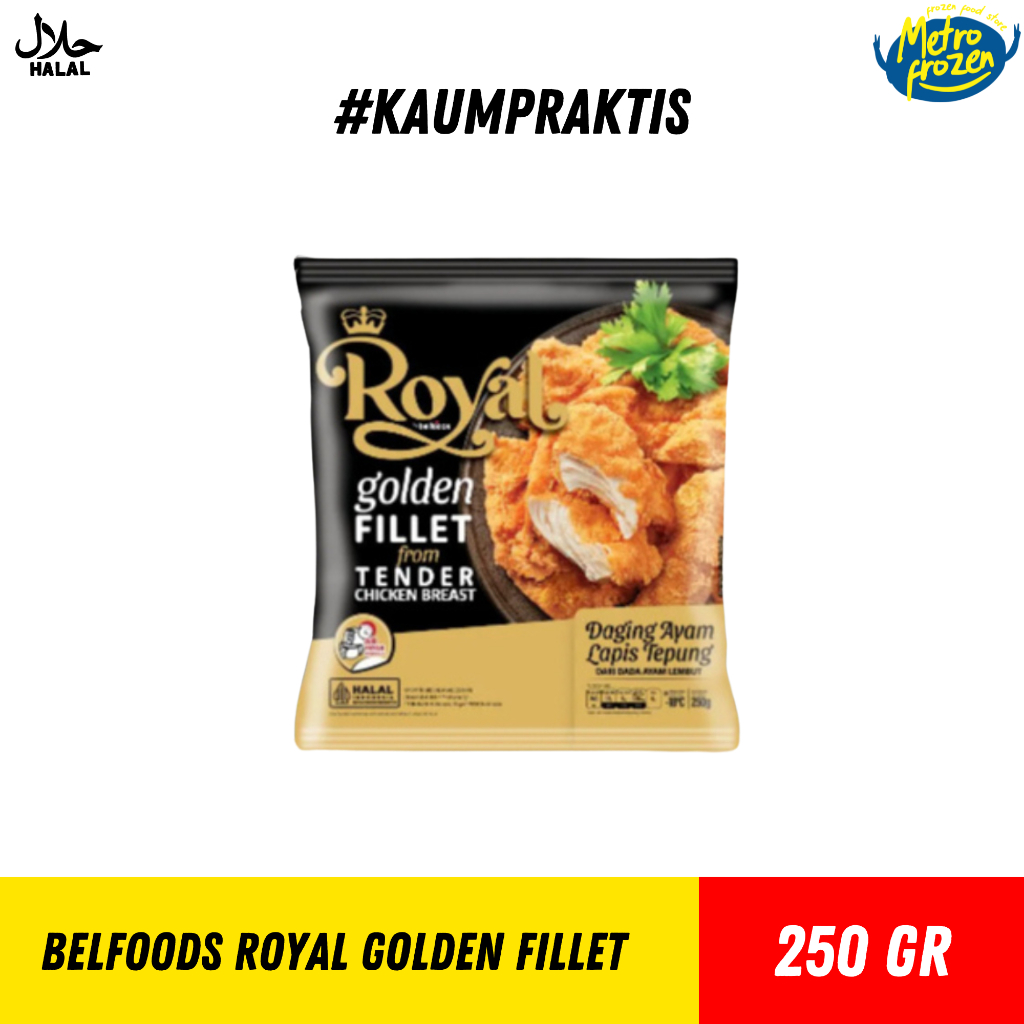 

BELFOOD Royal Golden Fillet 250gr //daging ayam lepis tepung