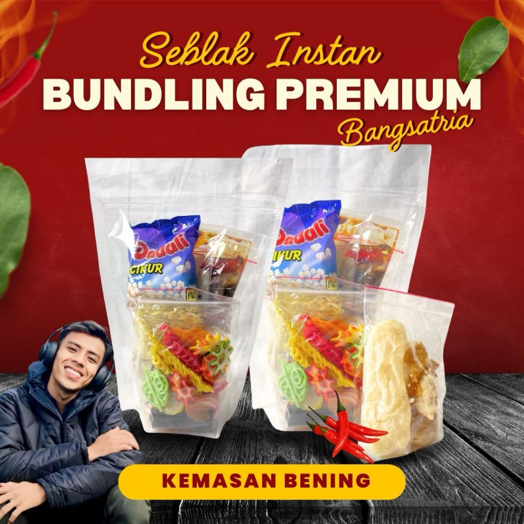 

KEMASAN BENING (Seblak instan Premum) Bangsatriaseuhah ISI 2 pcs