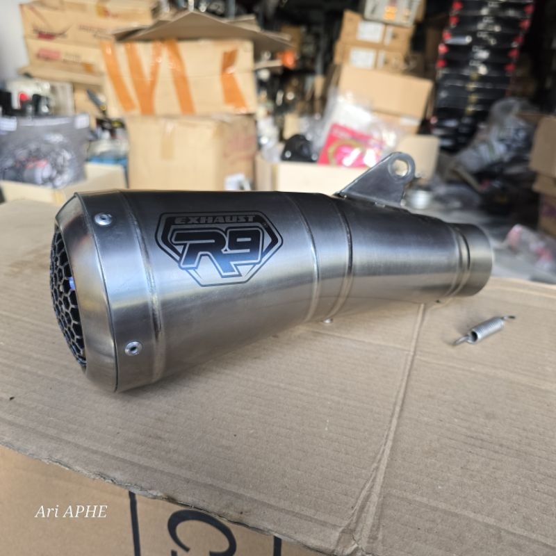 slincer silincer knalpot r9 gp titanium series original inlet 55mm