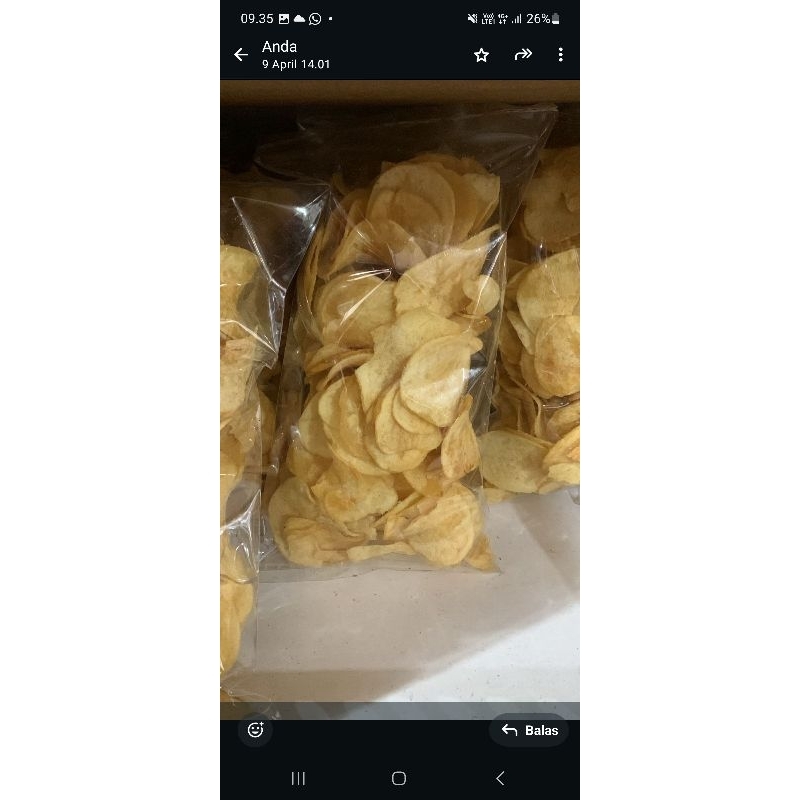 

kripik kentang 1/4kg