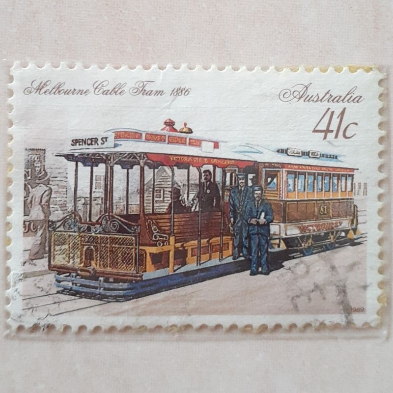 

Perangko Australia Historic Trams (Cable Tram, Melbourne, 1886) Tahun 1989