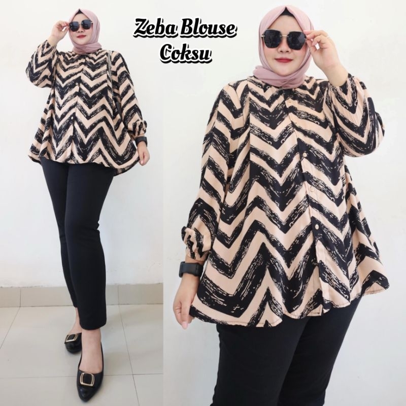 Vol 4 Blouse Kemeja Atasan Wanita Big Size LD 110 120 130 140 Super Jumbo Busui XL XXL 3XL 4XL Rayon