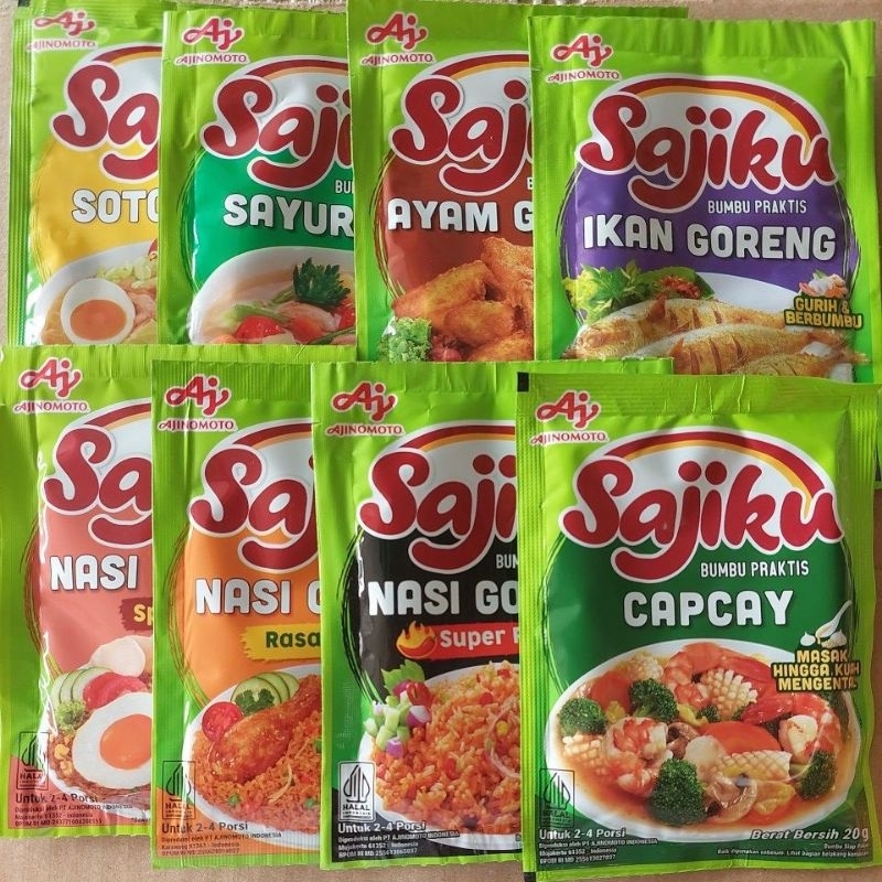 

Sajiku Bumbu Instant Lengkap Semua Rasa Berat 20 gr