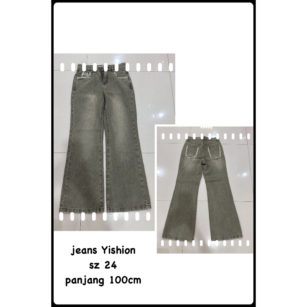 Preloved Celana Panjang Jeans Remaja / Dewasa Yishion E062