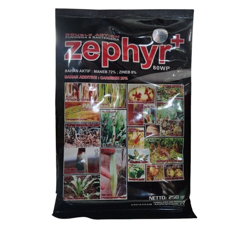 Zephyr 250gr – Fungisida Ahlinya Menghentikan Layu FusariumBahan aktif: Maneb + Zineb