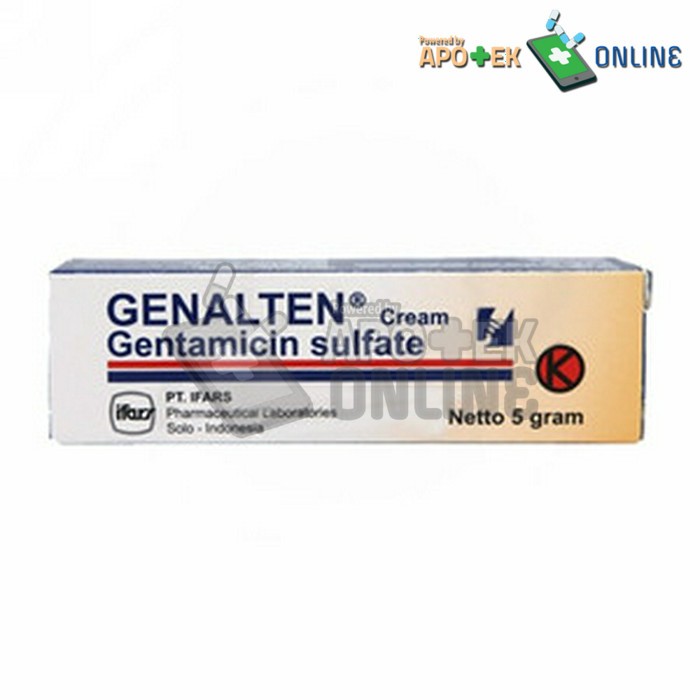 GENALTEN CREAM 5GR/ GENTAMICIN SULFATE