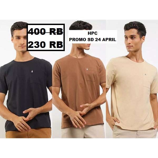 Kaos pria laki laki Hush Puppies sale seri LEVIERO PKT 3 original 100%
