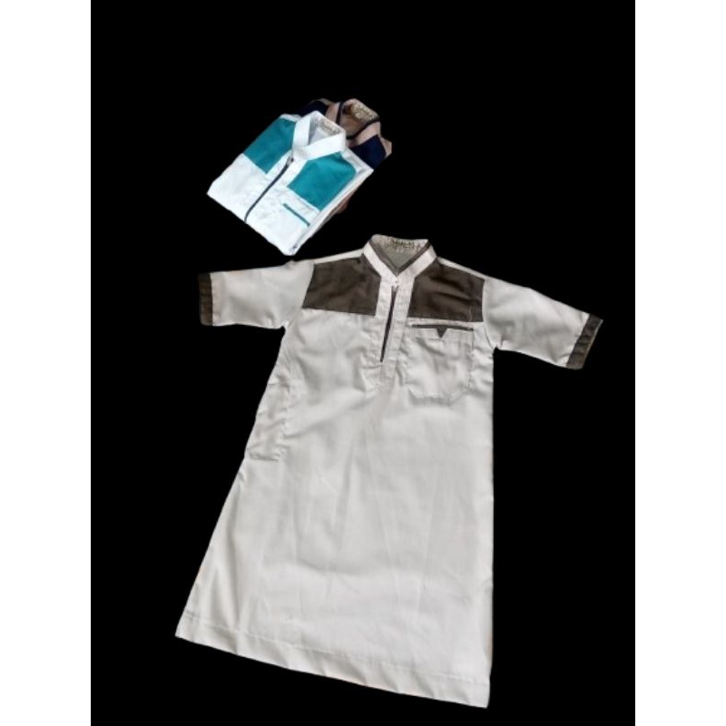 Jubah anak laki-laki lengan pendek