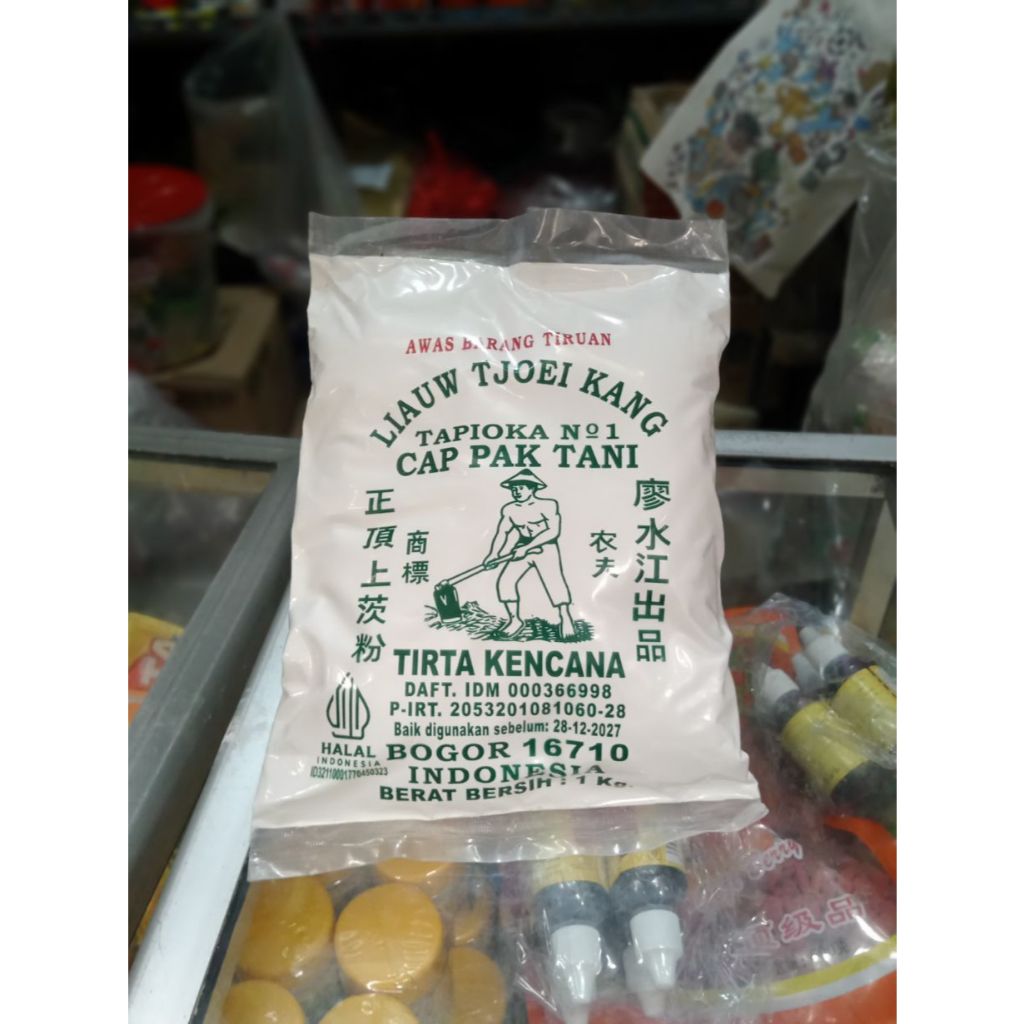 

Liauw tjoei Kang Cap Pak Tani Tepung Tapioka berat/isi 1kg