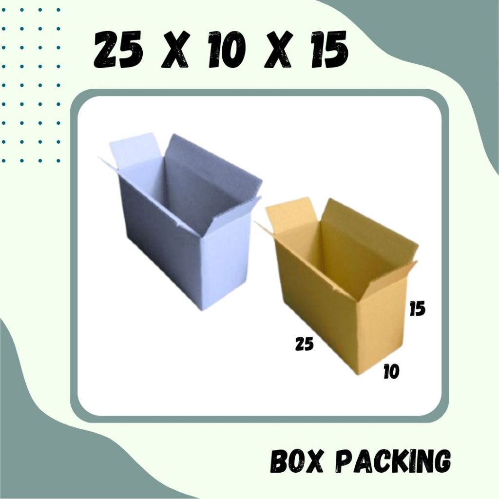 

Box 25x10x15 Kardus Packing A1 Olshop Karton Dus Souvenir Kotak Kemasan Sparepart Jamu Madu Assesoris Kosmetik