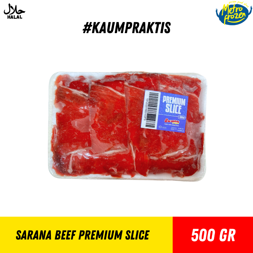

SARANA Beef Premium Slice 500gr //daging bbq premium //daging slice tanpa lemak