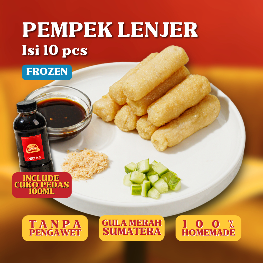 

Pempek Nyuko - Pempek Lenjer - Tanpa Pengawet dan Pewarna, Pempek Palembang, Empek, Mpek
