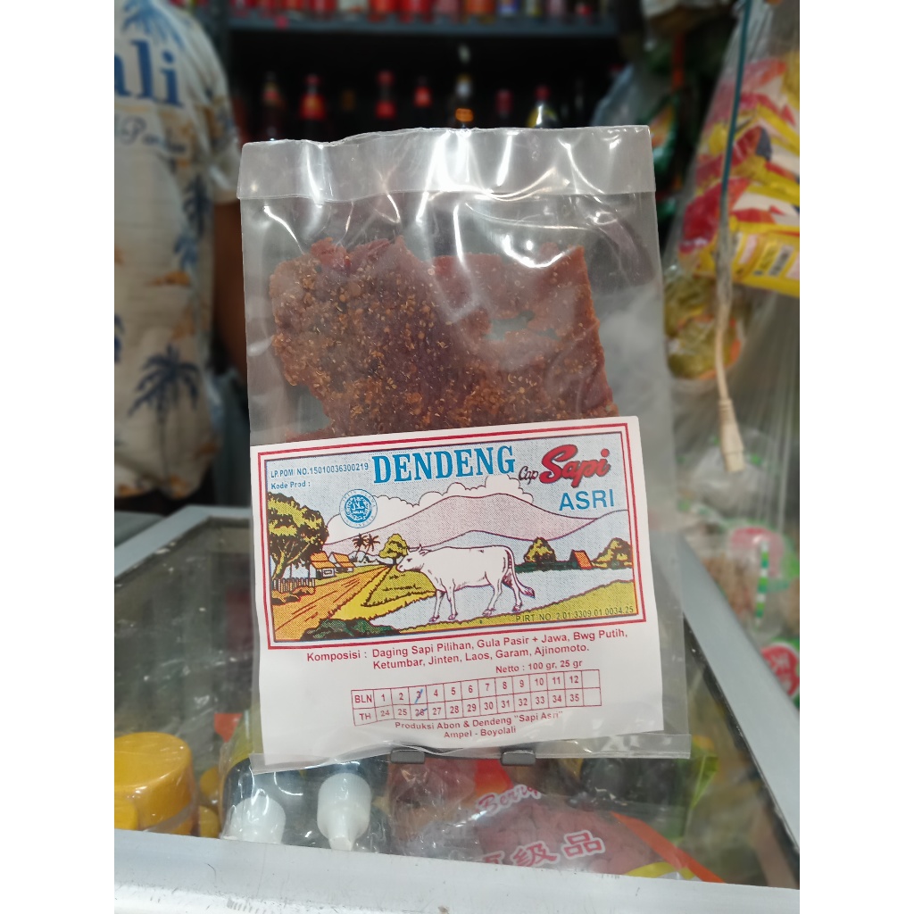 

Dendeng Sapi Manis Makanan Siap Saji Cap Asri berat/isi 100gr