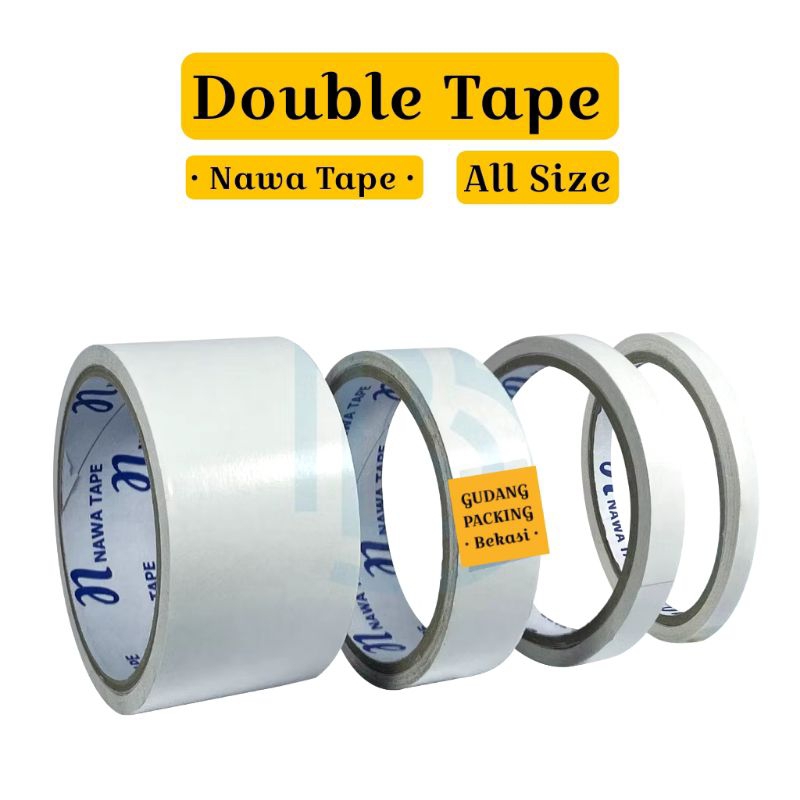 

DOUBLE TAPE / Isolasi Double Tape 6MM 12MM 24 MM | 12 Meter