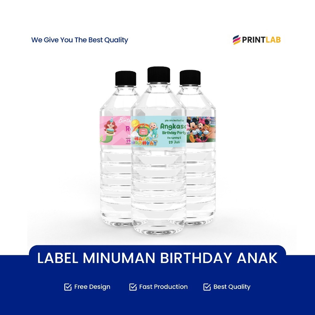 

JasaPrintLab LABEL MINUMAN / LABEL MINUMAN BIRTHDAY / LABEL MINUMAN BIRTHDAY ANAK / SEGEL BOTOL ULANG TAHUN