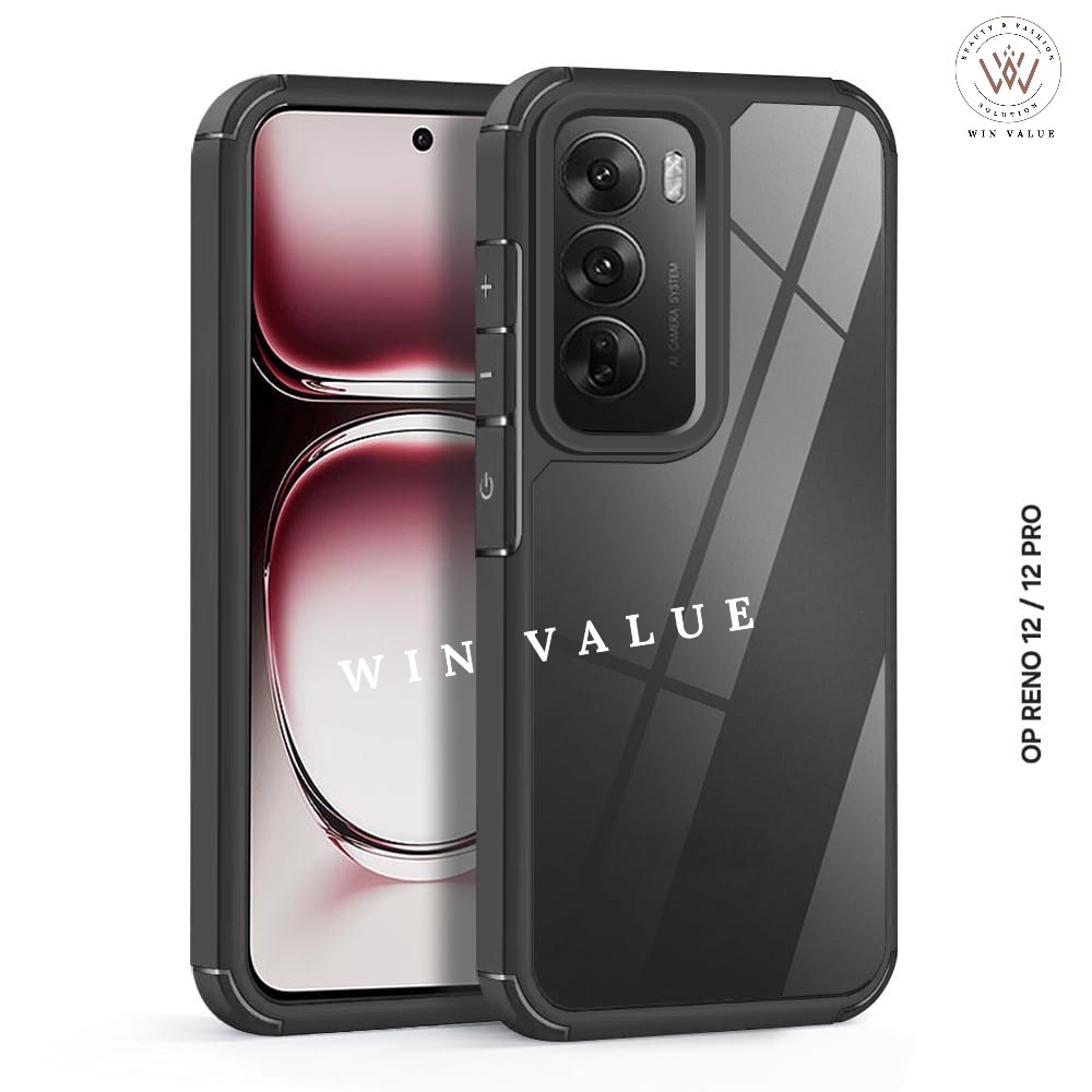 Oppo Reno 12F Oppo Reno 12 5G Oppo Reno 12 Pro Softcase Hybrid Shockproof Case Oppo Reno 12F Oppo Re