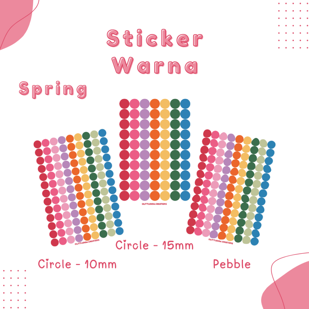 

[Little Dew Creations] Sticker Warna 4 Musim (Spring, Summer, Autumn, Winter)