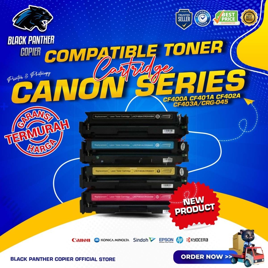 Compatible Toner Cartridge CF400A CF401A CF402A CF403A/CRG-045