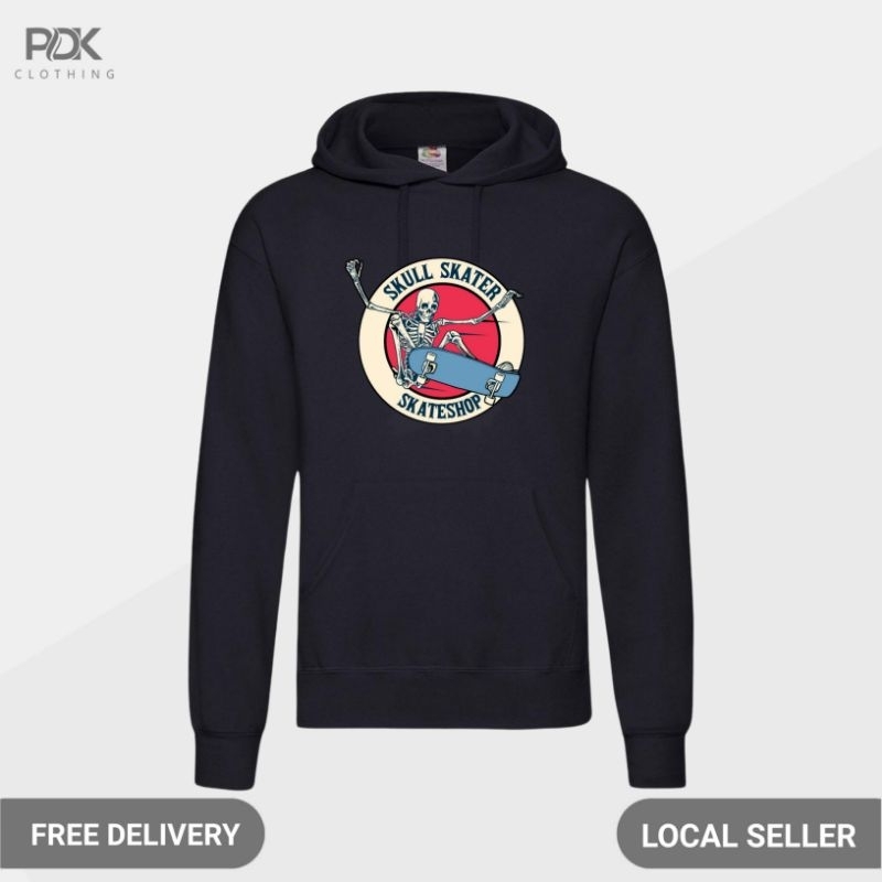 Hoodie Sweater Skull Skateboard