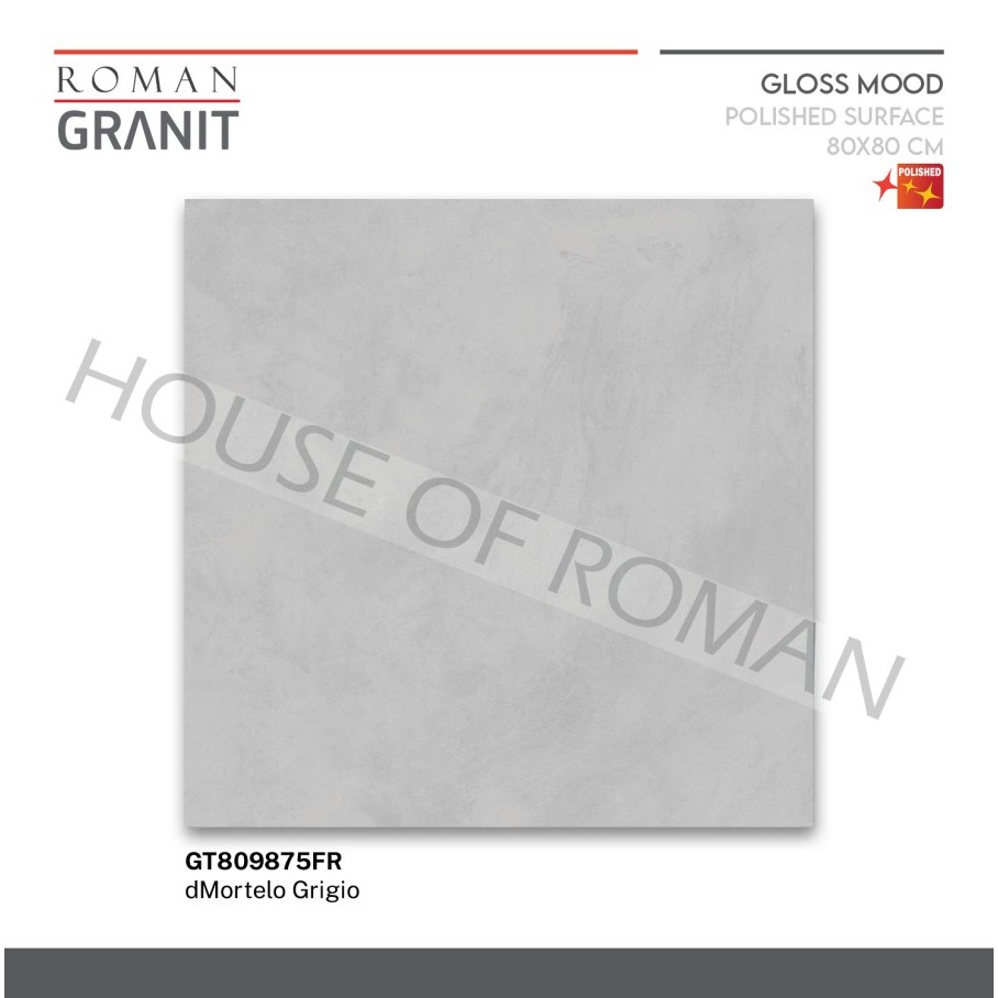 ROMAN GRANIT dMortelo Grigio 80x80 GT809875FR ROMAN GRANIT