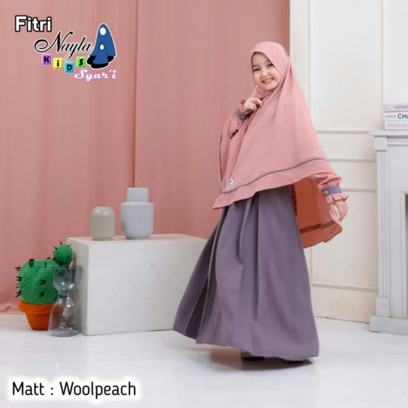gamis anak by Nayla | Alesha set tunik kids by Nayla kids | set tunik anak syar'i| tunik anak