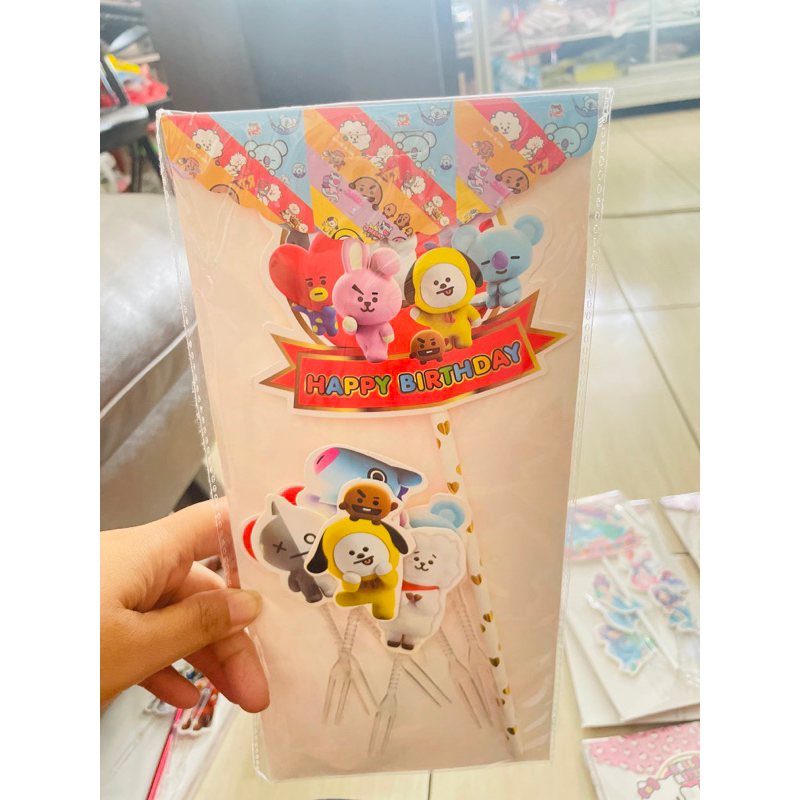 topper kue ulang tahun BTS kpop