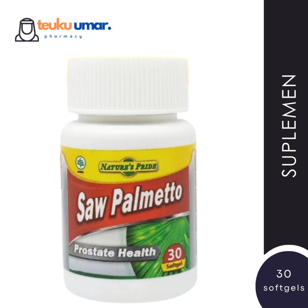 [Vitamin Prostat] Nature Pride Saw Palmetto Isi 30 Softgels | Membantu Mengatasi Infeksi Saluran Kem
