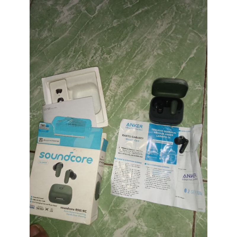 TWS ANKER SOUNDCORE R50iNC BEKAS SEPERTI BARU