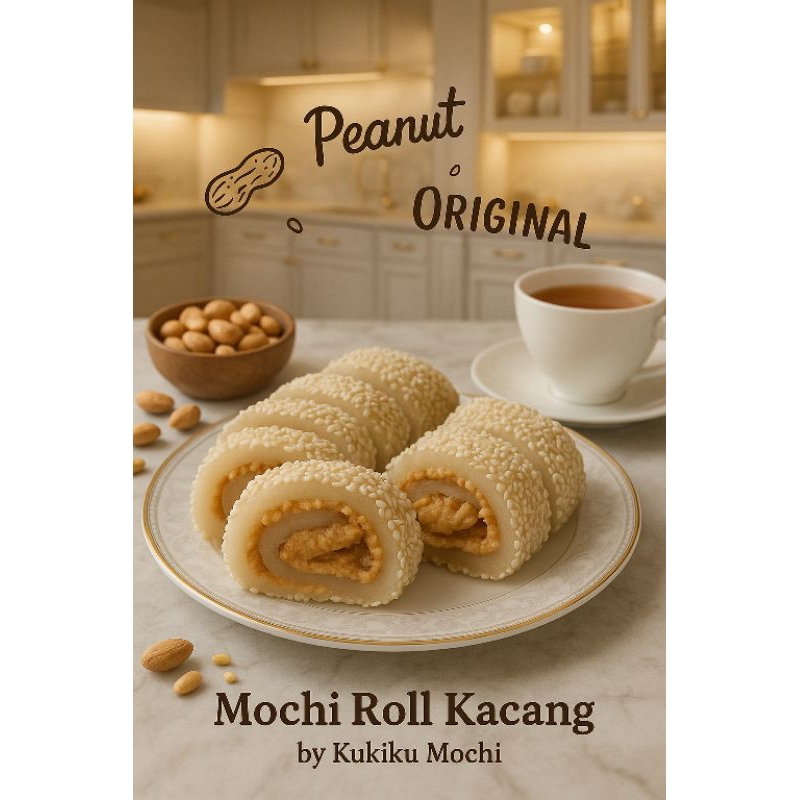 

Kue Mochi Roll Gulung Kacang Original