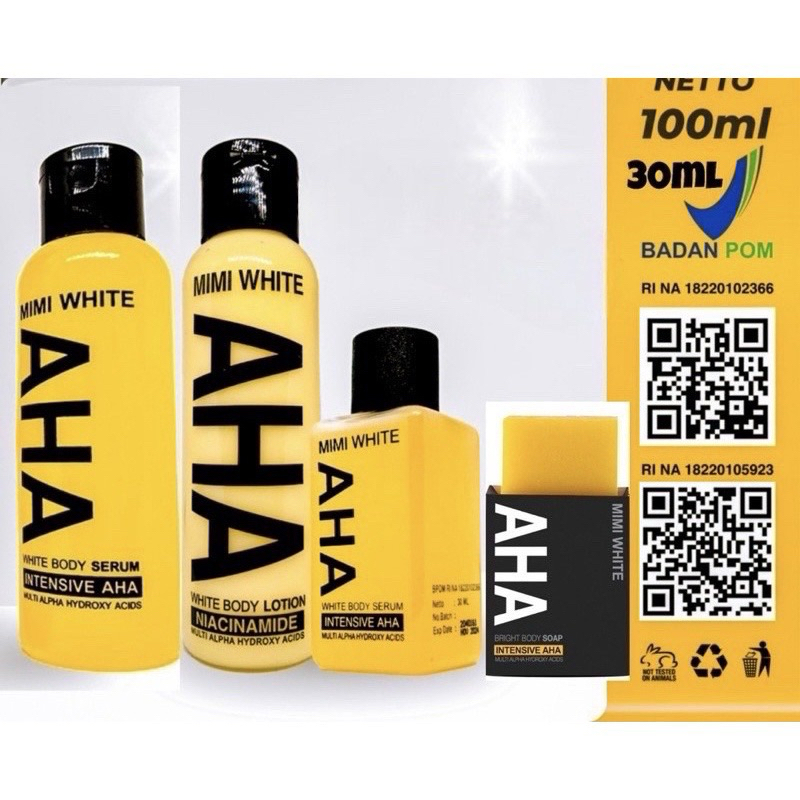 MIMI WHITE AHA Body Care Series