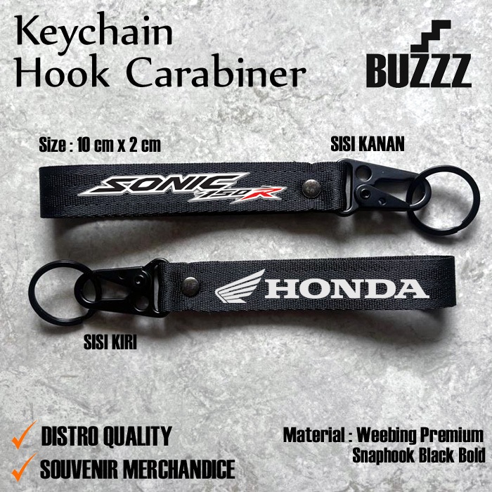 KUNCI SONIC 150 - KARABINER HONDA SONIC150 - GANTUNGAN KUNCI HONDA SONIC - PENGAIT STAINLES CANTOLAN